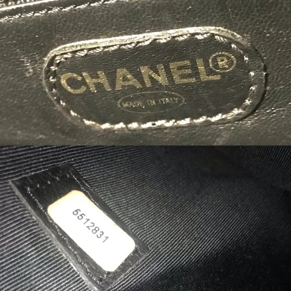 Rare Chanel Vintage Caviar Shoulder Bag - Authentic Black Leather - Picture 11 of 16